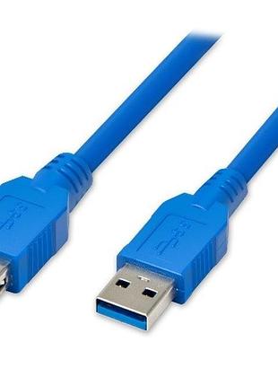 Подовжувач usb 3.0 am / af, 0.5m, blue, пакет, q200