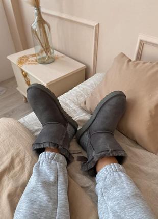 Женские угги "ugg grey diamond"5 фото