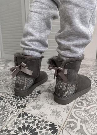 Женские угги "ugg grey diamond"8 фото