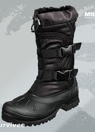 Зимові черевики mil-tec 3m thinsulate 39-46 чорні black тактич...