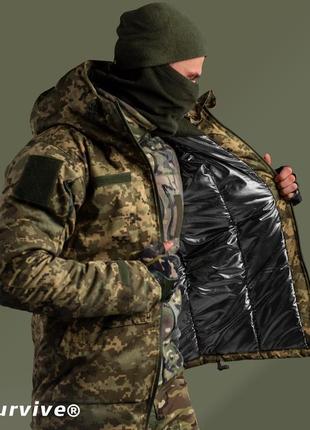 Тактична куртка зимовий бушлат піксель pixel omni-heat bt0448 ...2 фото