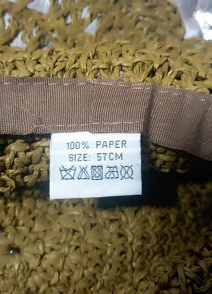 Шляпа плетёная paper5 фото