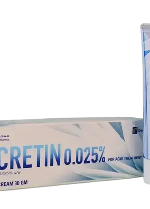 Acretin (tretinoin) 0.025% крем для оздоровления, омоложения и сияния кожи