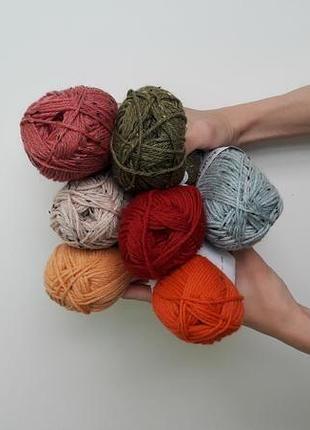 Пряжа шерсть з твидом, knit picks