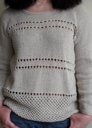 Льняной свитер2 фото