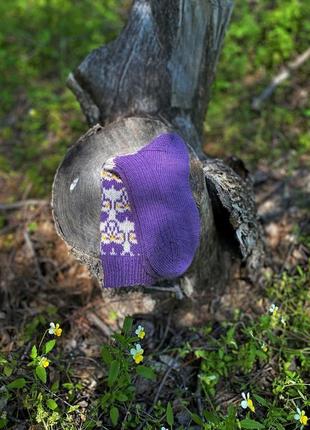 В'язані вовняні шкарпетки #wildflovers9 фото