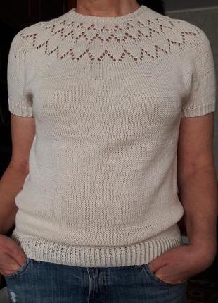 Пуловер с короткими рукавами2 фото