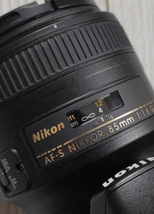 Объектив af-s nikkor 85mm 1:1.8g