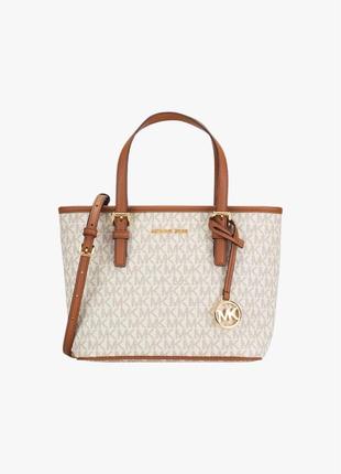 Сумка Michael kors сумка jet set travel xs cryl conv tz tote vanilla оригінал