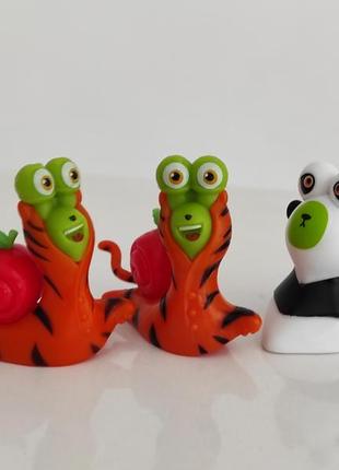 Три фигурки snail bob тигровые улитки и панда2 фото