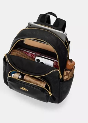 Шкіряний рюкзак court backpack with graphic plaid print coach4 фото