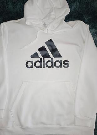 Adidas худи белый, мужской, размер xl.