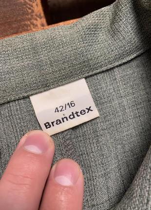 Женский удлиненный пиджак brandtex (брэндтэкс ххлрр идеал оригинал хаки)7 фото