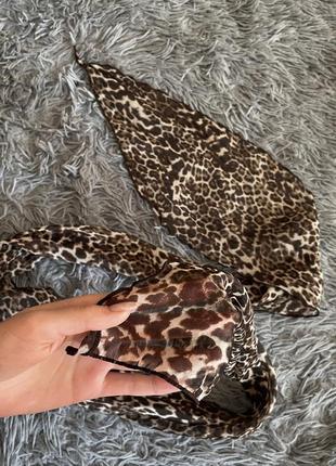Леопардовий шарф2 фото