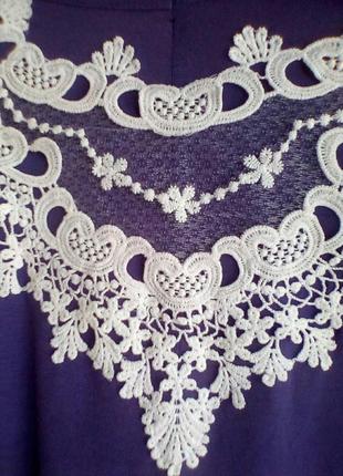 Плаття-туніка фіолетового кольору розмір 56-585 фото