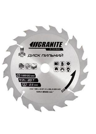 Диск пиляльний granite для дерева з твердосплавними напайками ...