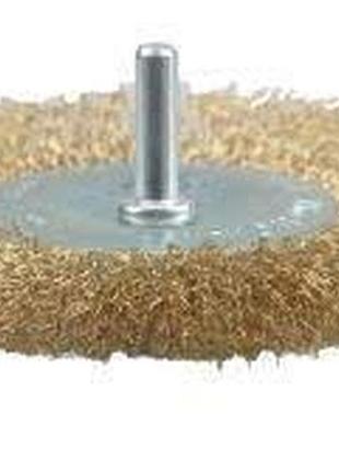Щітка по металу на тримачі з крученим дротом 38мм тримач 6/6,35мм