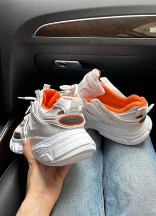 Кросівки жіночі track white/orange6 фото