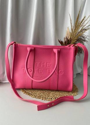 Жіноча сумка  tote bag pink2 фото
