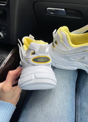Кросівки жіночі track white/ yellow5 фото