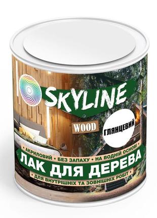 Лак для дерева акриловий skyline wood прозорий глянцевий 0.75л