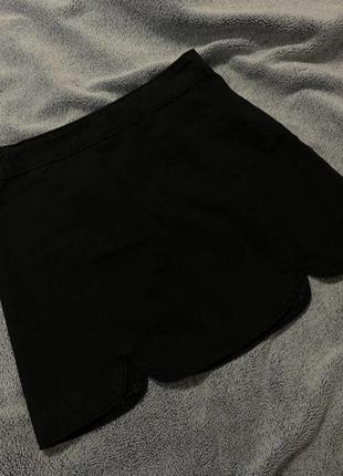 Юбка черная короткая/ мини юбка1 фото
