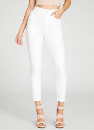 Базовые белые джинсы zara1 фото