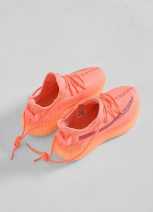 Стильные кроссовки цвета коралл5 фото
