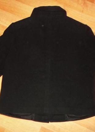 Пальто укороченное оверсайз черное шерсть кашемир  распродажа- 3хl -5xl- apart7 фото