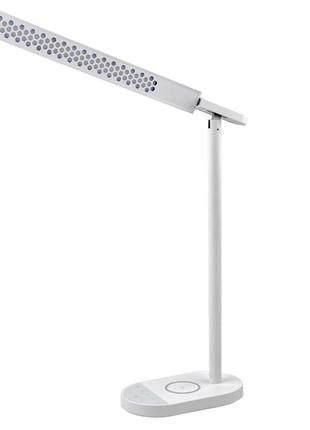 Настільна лампа lightrich s3 c бездротовою зарядкою, white