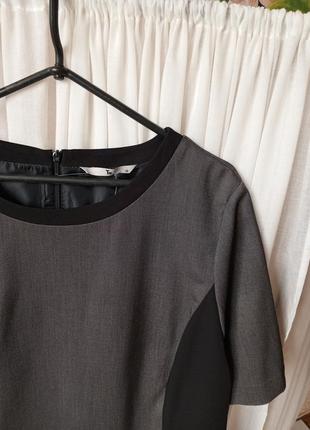 Чудова якісна сіро-чорна комбінована блуза tu.2 фото