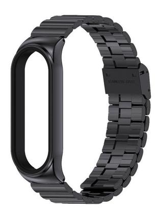 Ремінець для фітнес-браслету xiaomi mi band 7 металевий із зас...