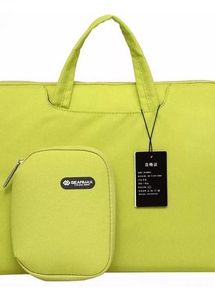Сумка для ноутбука wiwu campus slim case 13.3'' зелена