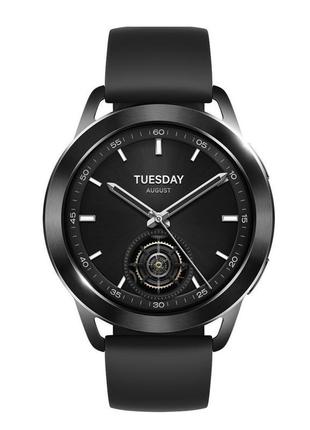 Смарт годинник xiaomi watch s3 black (bhr7874gl)