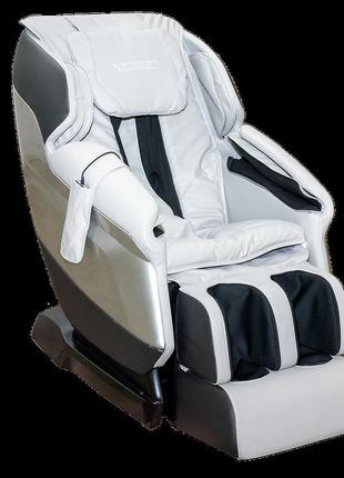 Масажне крісло zenet zet 1550 сіре для дому та офісу