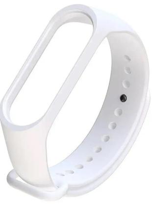Ремінець для фітнес браслета xiaomi mi band 3 і 4 білий