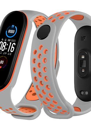 Ремінець для фітнес-браслета xiaomi mi band 5, 6, 7 nike desig...