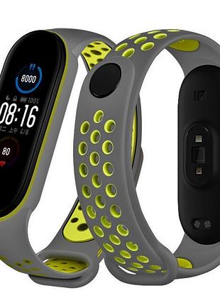 Ремінець для фітнес-браслету xiaomi mi band 5, 6, 7 nike dessg...