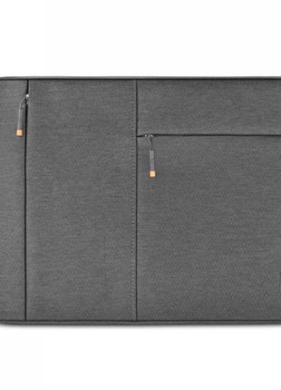 Сумка-чехол для ноутбука wiwu alpha slim sleeve 14" (14.2") сіра