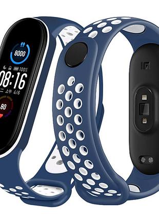 Ремінець для фітнес-браслета xiaomi mi band 5, 6, 7 nike desig...