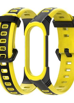 Ремінець для фітнес-браслета xiaomi mi band 5, 6, 7 sport 2 жо...