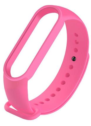 Ремінець для фітнес-браслета xiaomi mi band 5, 6, 7 рожевий