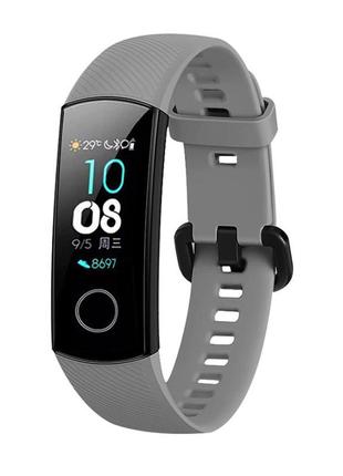 Ремінець для фітнес-браслета honor band 4 і 5 сірий