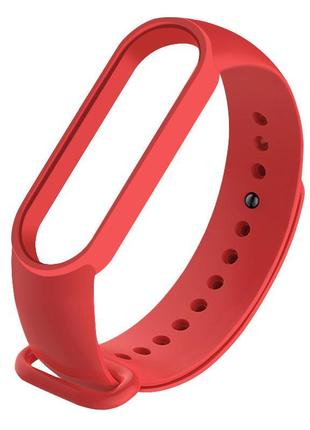 Ремінець для фітнес браслета xiaomi mi band 5, 6, 7 червоний