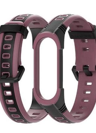 Ремінець для фітнес-браслета xiaomi mi band 3 і 4 sport 2 blac...