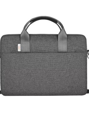 Сумка для ноутбука wiwu minimalist laptop bag с ремешком 15.6'...