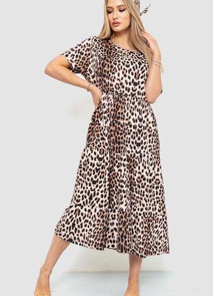 Стильное леопардовое платье миди летнее платье с леопардовым принтом платье в леопардовый принт2 фото