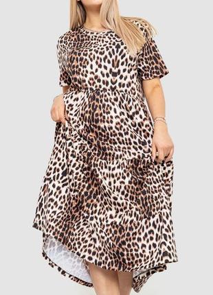 Стильное леопардовое платье миди летнее платье с леопардовым принтом платье в леопардовый принт3 фото