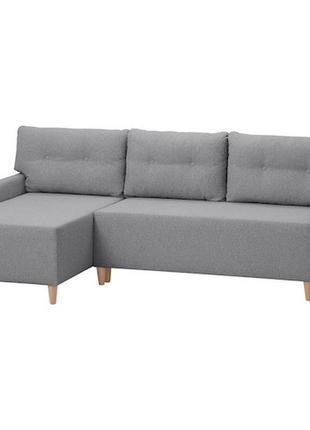 Bastubo 3-місний розкладний диван зі світло-сірим шезлонгом