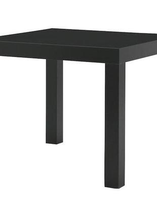 Lack лакк, журнальний столик, чорний55x55 см